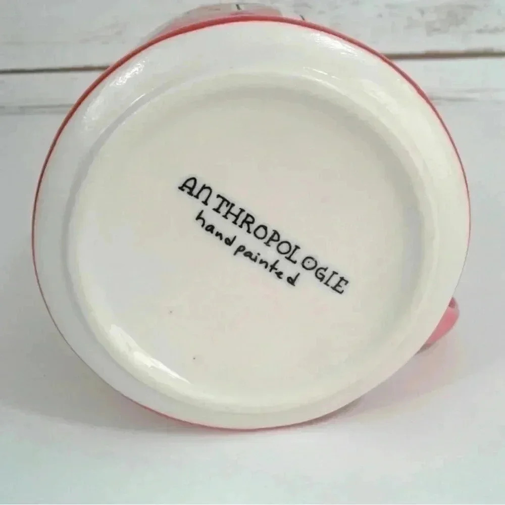 Anthropologie VTG Handpainted Colorway “T” Coffee Tea Hot Chocolate Mug - Picture 4 of 8